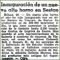 Inaguracion horno. 3-1960